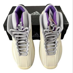 Adidas Crazy 1 IG3735 Cream White Purple Basketball Sneakers Men’s 7.5 New
